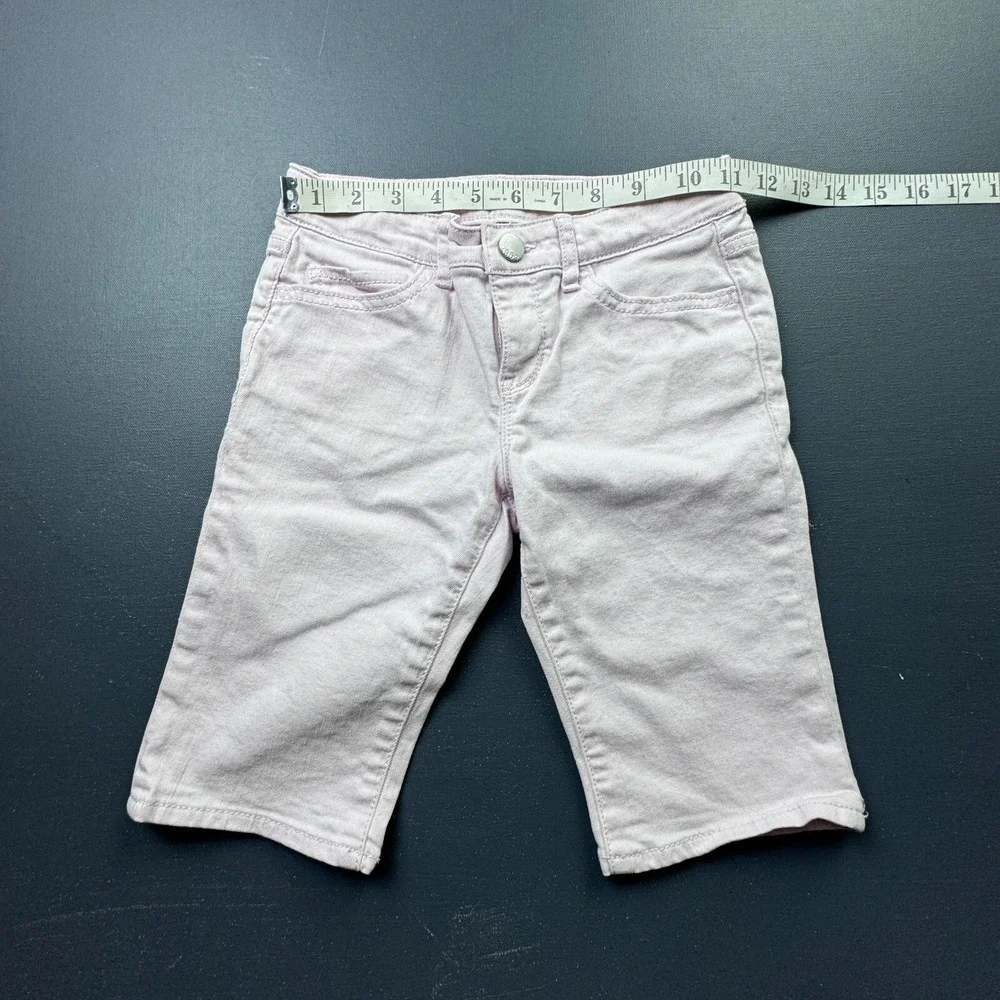 GapKids 1969 Girls Size 8 Pink Denim Bermuda Shorts Regular Fit Cotton Casual